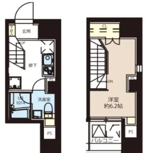 東京都中央区東日本橋2【マンション】の間取り