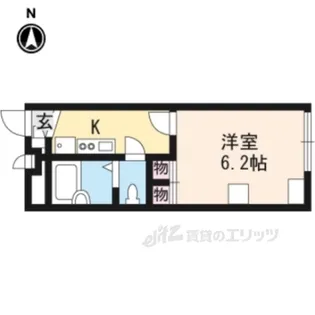 レオパレスエスペランサ石切【1階】の間取り