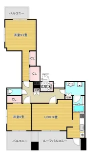 ビレッジアール大淀南【8階】の間取り