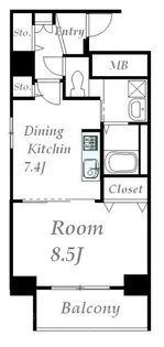 ノールお茶の水【5階】の間取り