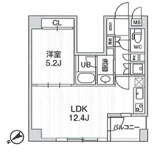 レジデンス白金高輪【3階】の間取り