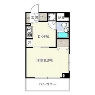 アソルティ関内大通公園【2階】の間取り