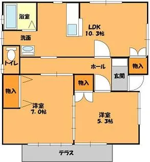 群馬県伊勢崎市宮子町【一戸建】の間取り