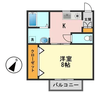東京都江戸川区篠崎町8【アパート】の間取り