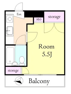 レジデンス初【4階】の間取り