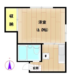 矢島ハイツ【2階】の間取り