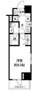 1Kの間取り画像
