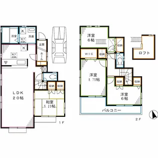 東京都杉並区南荻窪2【一戸建】の間取り