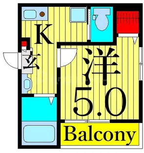 東京都江戸川区北小岩4【アパート】の間取り