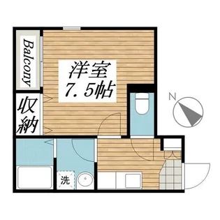 ヴィーブリアン松戸A【1階】の間取り