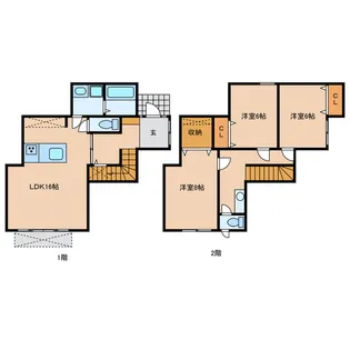静岡県浜松市中央区広沢2【一戸建】の間取り