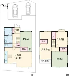 奈良県奈良市藤原町【一戸建】の間取り