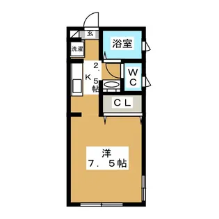 Maison d’Azur 自由が丘【1階】の間取り