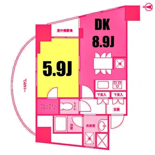 プレディアスタイル横濱沢渡【3階】の間取り