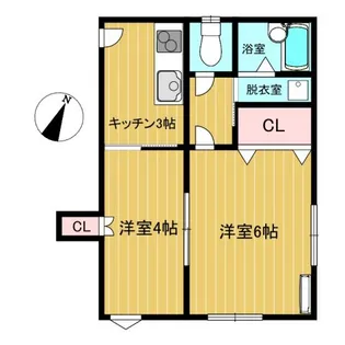 会津美里町アパートM【2階】の間取り