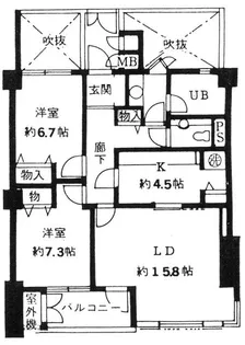 PALACIO BELA VISTA【3階】の間取り