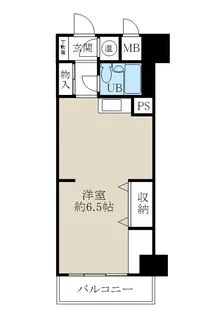 コープ野村万代【5階】の間取り
