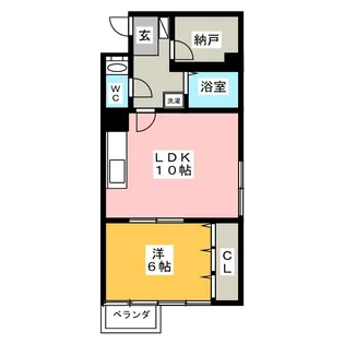 シルバーハイツ【4階】の間取り