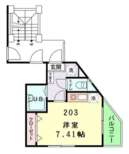 東京都町田市中町3【アパート】の間取り
