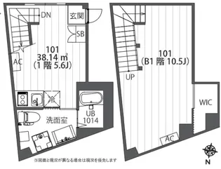 パークサイド戸越公園【1階】の間取り