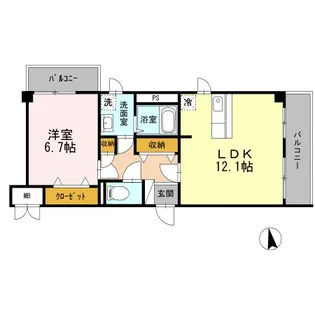 アテリア コート【2階】の間取り