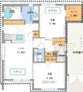 グリーンアベニュー金子【1階】の間取り