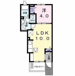 レネージュ A【1階】の間取り