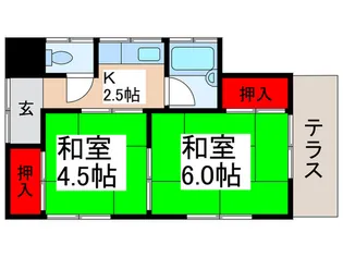 三上荘A【1階】の間取り