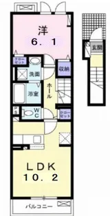 イーストブルー I【2階】の間取り