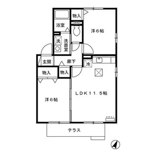 埼玉県北本市本宿3【アパート】の間取り