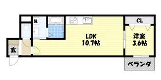 エイジュ小山【2階】の間取り