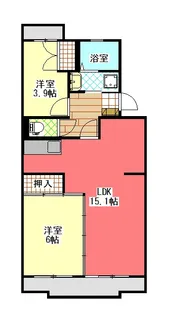 静岡県静岡市清水区有東坂2【マンション】の間取り