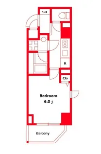 ルクシェール横濱吉野町【3階】の間取り