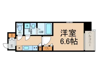 レジュールアッシュ心斎橋ヴィータ【5階】の間取り