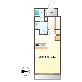 グレンパーク中島【6階】の間取り