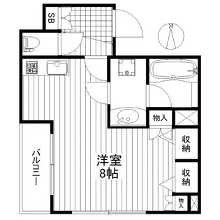 ダイアパレス三宿ベネヴィータ【1階】の間取り