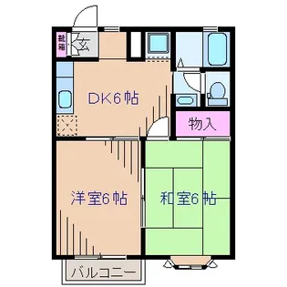 神奈川県横浜市港北区錦が丘【アパート】の間取り