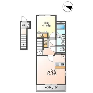 『トータス・セブン』【2階】の間取り
