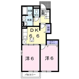 グリーン・ヴューII【1階】の間取り