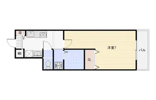 大阪府大阪市東住吉区駒川3【マンション】の間取り