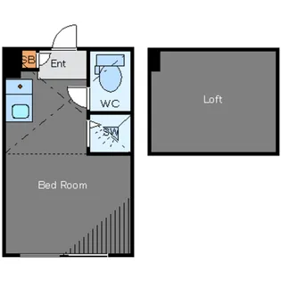 PINES三軒茶屋【2階】の間取り