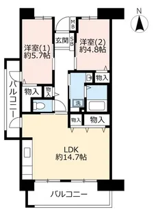 URルゼフィール武庫川第2五番街【10階】の間取り