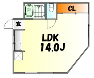 広島県広島市中区堺町1【マンション】の間取り