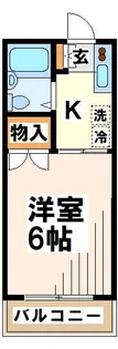 第一コーポ市瀬【1階】の間取り