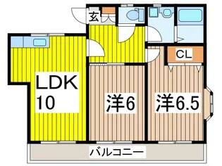 ツクバハイツ【3階】の間取り