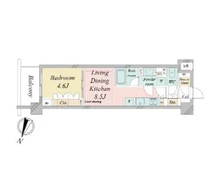 ドゥーエ早稲田【5階】の間取り