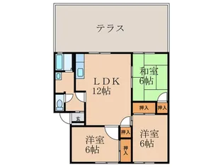 【エイブル管理】ベフピアB棟【1階】の間取り