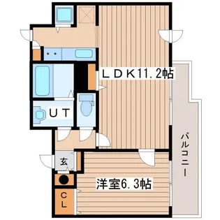 アルファコート琴似【3階】の間取り