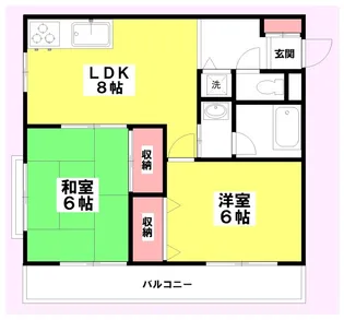 ラヴェール上尾【2階】の間取り