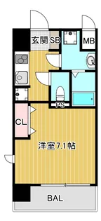 レークス大阪城イースト【3階】の間取り